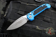 Microtech 2024 LUDT OTS Knife- Blue Handle- Apocalyptic Plain Edge Blade 1135-10 APBL