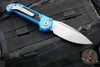 Microtech 2024 LUDT OTS Knife- Blue Handle- Apocalyptic Plain Edge Blade 1135-10 APBL