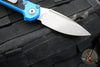 Microtech 2024 LUDT OTS Knife- Blue Handle- Apocalyptic Plain Edge Blade 1135-10 APBL