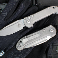 Marfione Select LUDT OTS Knife- Apocalyptic Finished Titanium Handle- Apocalyptic Plain Edge Blade 1135-10 APMS1