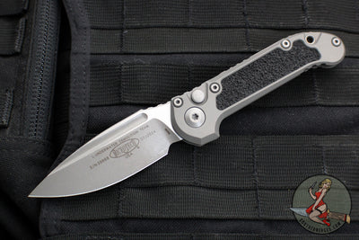 Microtech 2024 LUDT OTS Knife- Natural Clear Finished Handle- Apocalyptic Plain Edge Blade 1135-10 APNC