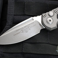 Microtech 2024 LUDT OTS Knife- Natural Clear Finished Handle- Apocalyptic Plain Edge Blade 1135-10 APNC