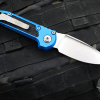 Microtech 2024 LUDT OTS Knife- Blue Handle- Stonewash Blade 1135-10 BL