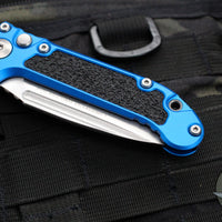 Microtech 2024 LUDT OTS Knife- Blue Handle- Stonewash Blade 1135-10 BL