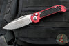 Microtech LUDT OTS Knife- Merlot Red Handle- Stonewash Blade 1135-10 MR