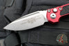 Microtech LUDT OTS Knife- Merlot Red Handle- Stonewash Blade 1135-10 MR