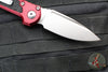 Microtech LUDT OTS Knife- Merlot Red Handle- Stonewash Blade 1135-10 MR