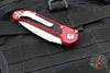 Microtech LUDT OTS Knife- Merlot Red Handle- Stonewash Blade 1135-10 MR