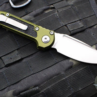 Microtech 2024 LUDT OTS Knife- OD Green Handle- Stonewash Blade 1135-10 OD