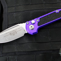 Microtech LUDT OTS Knife- Purple Handle- Stonewash Blade 1135-10 PU