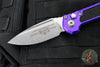 Microtech LUDT OTS Knife- Purple Handle- Stonewash Blade 1135-10 PU