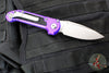 Microtech LUDT OTS Knife- Purple Handle- Stonewash Blade 1135-10 PU