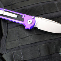 Microtech LUDT OTS Knife- Purple Handle- Stonewash Blade 1135-10 PU