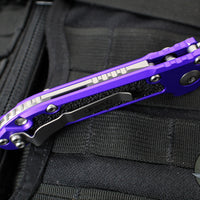 Microtech LUDT OTS Knife- Purple Handle- Stonewash Blade 1135-10 PU