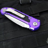 Microtech LUDT OTS Knife- Purple Handle- Stonewash Blade 1135-10 PU