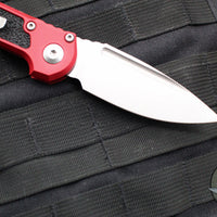 Microtech 2024 LUDT OTS Knife- Red Handle- Stonewash Blade 1135-10 RD