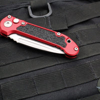 Microtech 2024 LUDT OTS Knife- Red Handle- Stonewash Blade 1135-10 RD