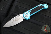 Microtech 2024 LUDT OTS Knife- Turquoise Handle- Stonewash Blade 1135-10 TQ