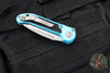 Microtech 2024 LUDT OTS Knife- Turquoise Handle- Stonewash Blade 1135-10 TQ