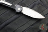 Microtech 2024 LUDT OTS Knife- Black Handle- Apocalyptic Part Serrated Blade 1135-11 AP