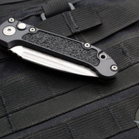 Microtech 2024 LUDT OTS Knife- Black Handle- Apocalyptic Part Serrated Blade 1135-11 AP