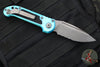 Microtech 2024 LUDT OTS Knife- Turquoise Handle- Apocalyptic Part Serrated Blade 1135-11 APTQ