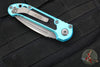 Microtech 2024 LUDT OTS Knife- Turquoise Handle- Apocalyptic Part Serrated Blade 1135-11 APTQ