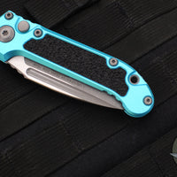 Microtech 2024 LUDT OTS Knife- Turquoise Handle- Apocalyptic Part Serrated Blade 1135-11 APTQ