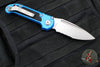 Microtech 2024 LUDT OTS Knife- Blue Handle- Stonewash Part Serrated Blade 1135-11 BL