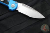 Microtech 2024 LUDT OTS Knife- Blue Handle- Stonewash Part Serrated Blade 1135-11 BL