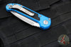 Microtech 2024 LUDT OTS Knife- Blue Handle- Stonewash Part Serrated Blade 1135-11 BL