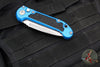 Microtech 2024 LUDT OTS Knife- Blue Handle- Stonewash Part Serrated Blade 1135-11 BL