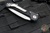 Microtech 2023 LUDT OTS Knife- Black Handle- Stonewash Part Serrated Blade 1135-11