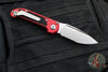 Microtech 2024 LUDT OTS Knife- Red Handle- Stonewash Part Serrated Blade 1135-11 RD