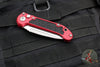 Microtech 2024 LUDT OTS Knife- Red Handle- Stonewash Part Serrated Blade 1135-11 RD