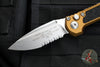 Microtech 2024 LUDT OTS Knife-Tan Finished Handle- Stonewash Part Serrated Blade 1135-11 TA