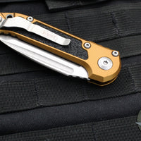 Microtech 2024 LUDT OTS Knife-Tan Finished Handle- Stonewash Part Serrated Blade 1135-11 TA