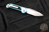 Microtech 2024 LUDT OTS Knife- Turquoise Handle- Stonewash Part Serrated Blade 1135-11 TQ