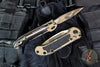 Microtech LUDT OTS Knife- Single Edge- Badlands Camo Finished Handle And Plain Edge Blade 1135-1 BNCS-Z4