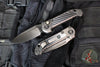 Marfione Select LUDT OTS Knife- Single Edge-  DLC Stonewash Finished Titanium Handle- Carbon Fiber Inlay- DLC Black Plain Edge Blade 1135-1 DLCTMS1