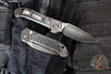 Marfione Select LUDT OTS Knife- Single Edge-  DLC Stonewash Finished Titanium Handle- Carbon Fiber Inlay- DLC Black Plain Edge Blade 1135-1 DLCTMS1