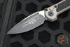 Microtech 2024 LUDT OTS Knife- Natural Color Finished Handle- Black Plain Edge Blade 1135-1 NC