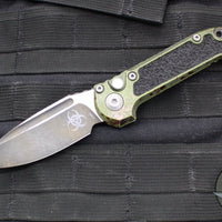 Microtech LUDT OTS Knife- GEN III- Single Edge- Outbreak Finished Handle- Outbreak Finished Plain Edge Blade 1135-1 OBS