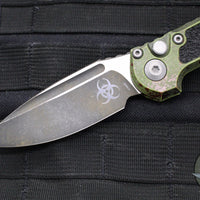 Microtech LUDT OTS Knife- GEN III- Single Edge- Outbreak Finished Handle- Outbreak Finished Plain Edge Blade 1135-1 OBS