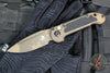 Microtech LUDT OTS Knife- Single Edge- Topographic Badlands Finished Handle And Plain Edge Blade 1135-1 TPBNCS-Z4