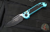 Microtech 2024 LUDT OTS Knife- Turquoise Finished Handle- Black Plain Edge Blade 1135-1 TQ