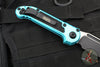 Microtech 2024 LUDT OTS Knife- Turquoise Finished Handle- Black Plain Edge Blade 1135-1 TQ