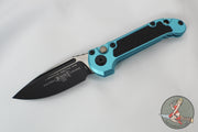 Microtech 2024 LUDT OTS Knife- Turquoise Finished Handle- Black Plain Edge Blade 1135-1 TQ