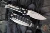 Microtech LUDT- Ram Lok Manual- Single Edge- Frag Pattern Black Finished Aluminum Handle- Apocalyptic Finished Blade 1135RL-10 APFR