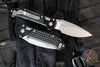 Microtech LUDT- Ram Lok Manual- Single Edge- Frag Pattern Black Finished Aluminum Handle- Stonewash Finished Blade 1135RL-10 FR